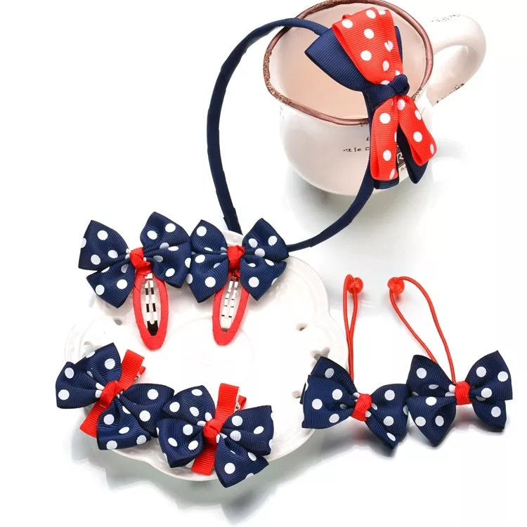 Hair Bows and Clips Set