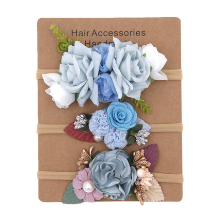 Embellished Statement Flower 3in1 Headband Sets