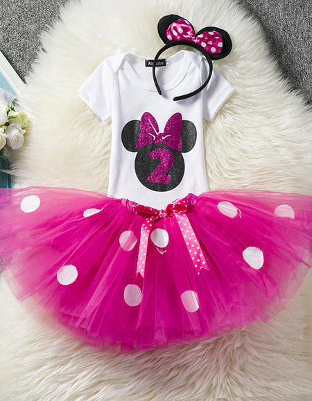 Minnie Mouse Inspired First Birthday Outfit
