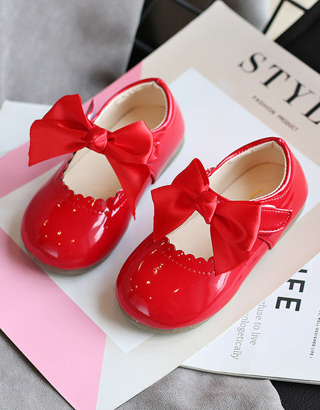Patent Bow Shoes