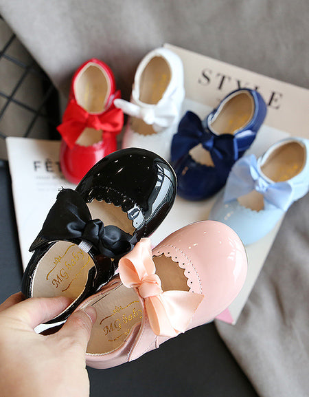 Patent Bow Shoes
