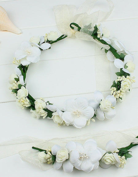 Mom and daughter Flower Halo Set