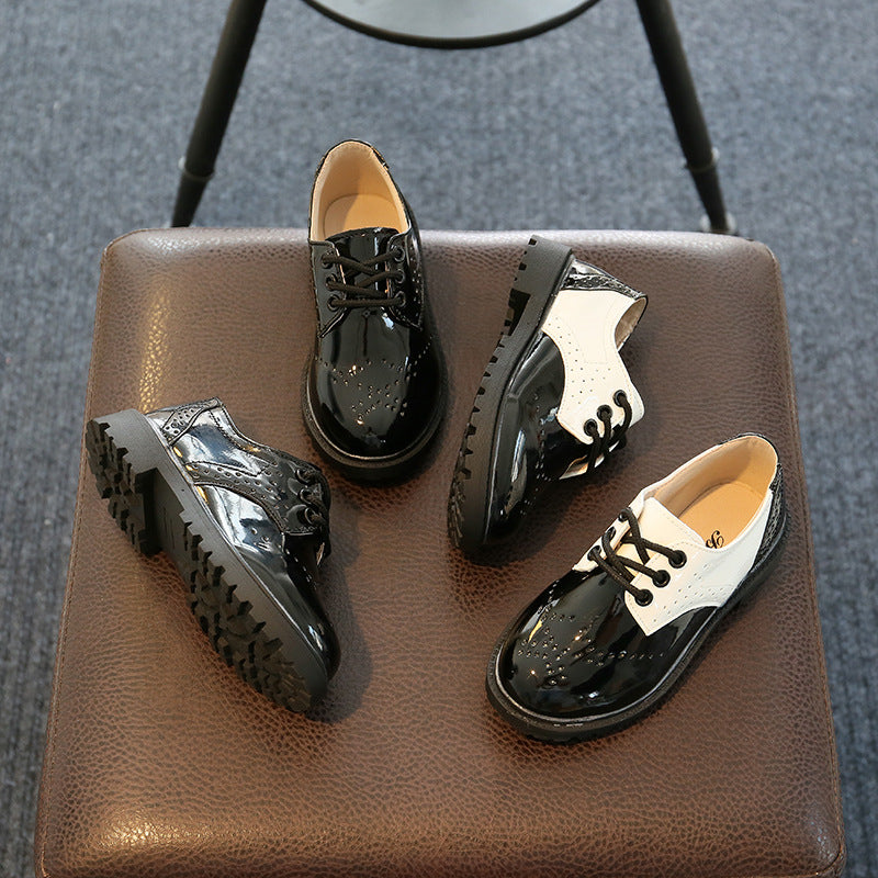 Patent Brogues Style Shoes