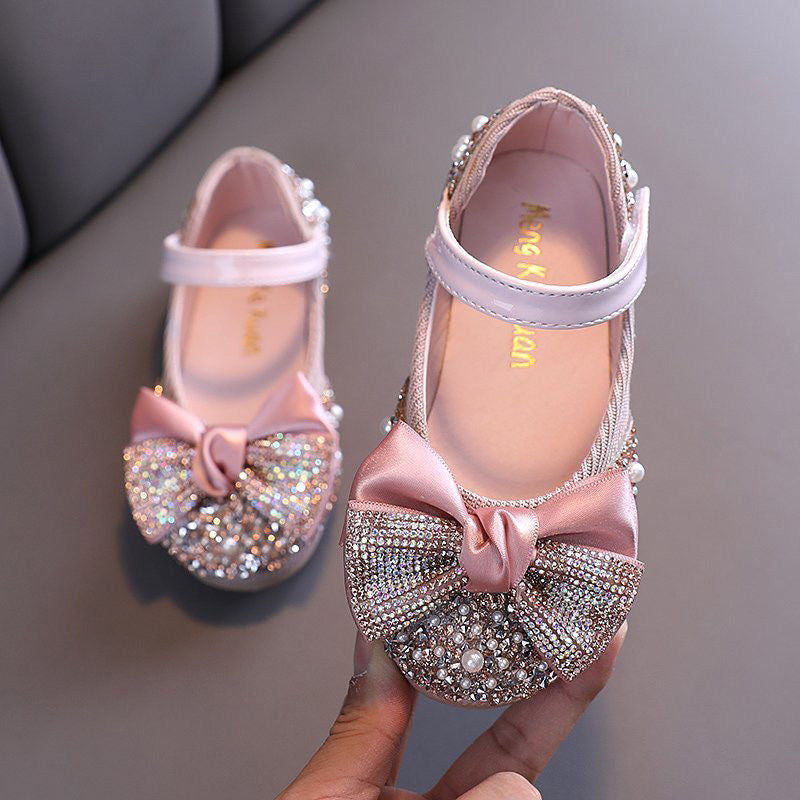 Shimmery Bow Shoes