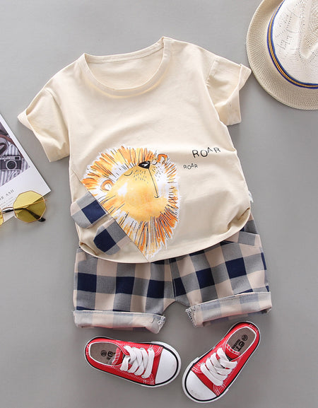 LION ROAR 2piece T-shirt & Short set