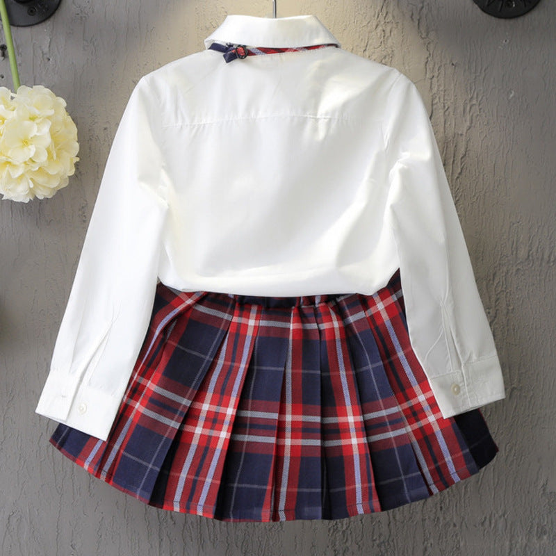 Classy & Chic 3piece Shirt, Skirt and Bow tie Set