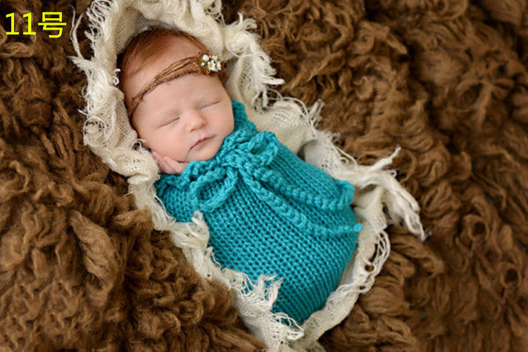 Newborn Knit Swaddle / Sleeping  Bags Photography Prop