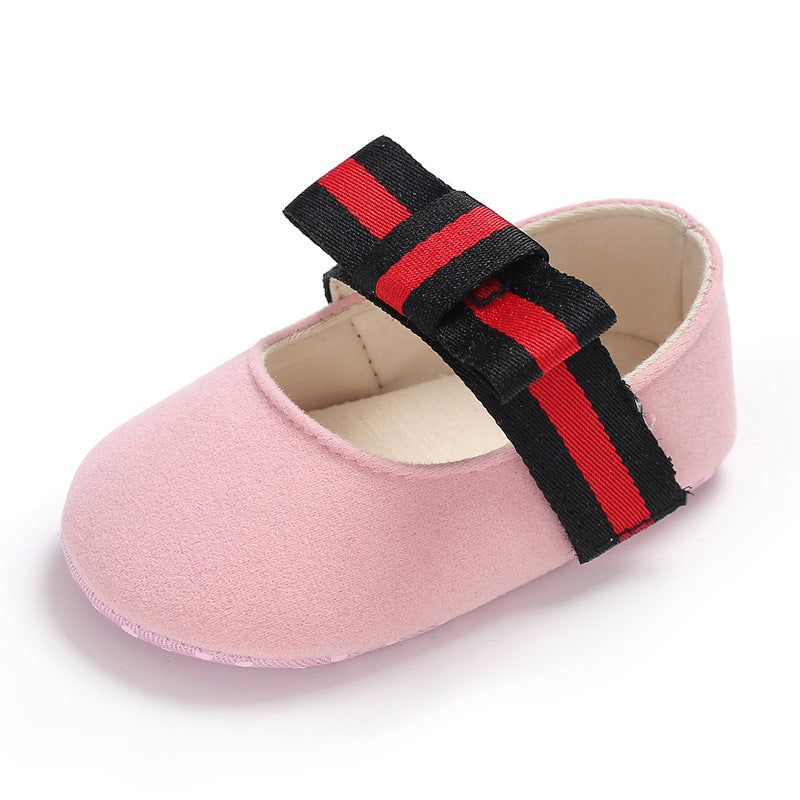 Colored Strip Detail Baby Shoes