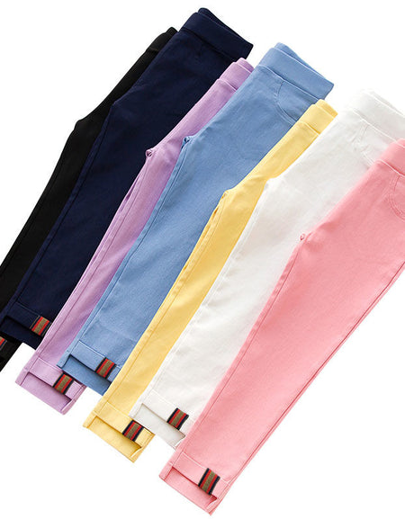 Girls' Turn up Pants