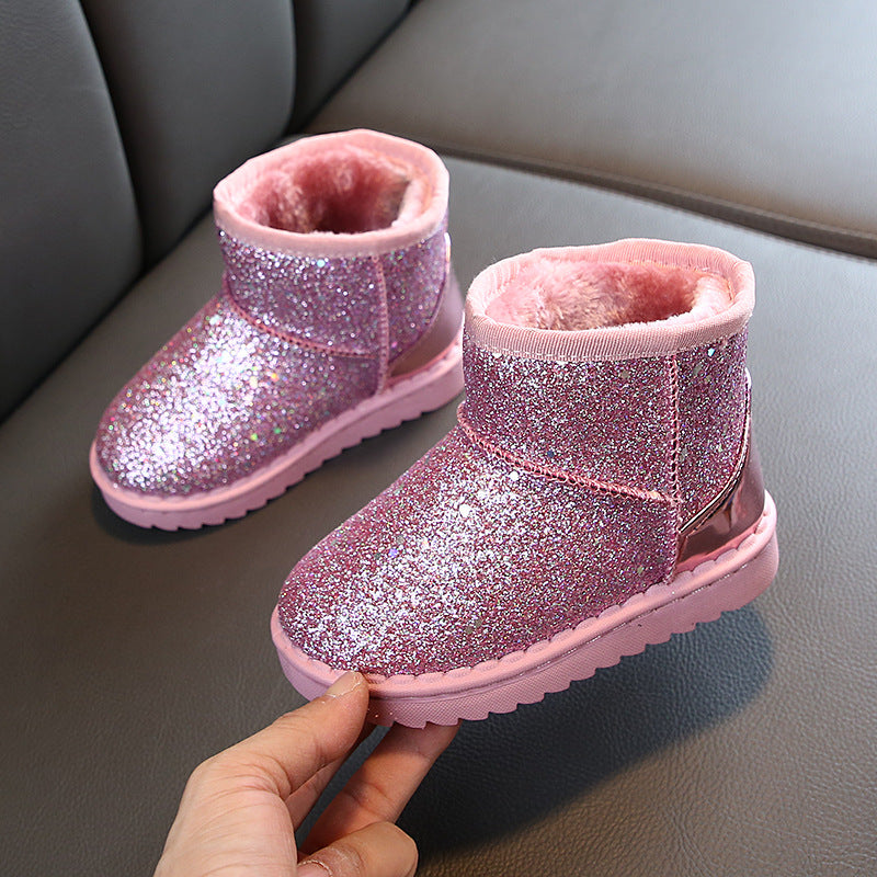 Cute Girls Glittery Boots