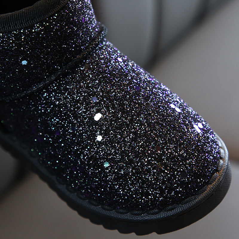 Cute Girls Glittery Boots