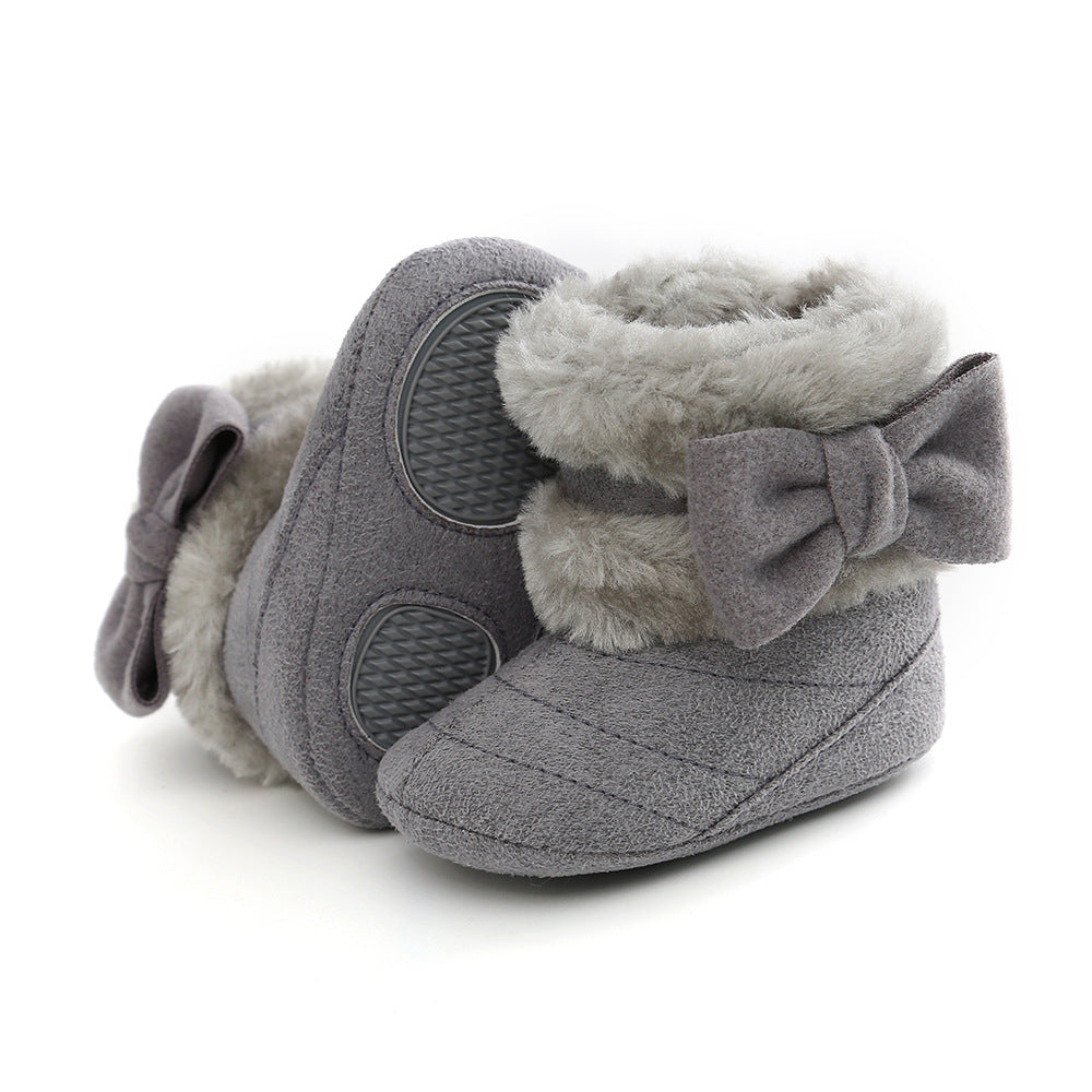 CUTE BABY BOW WARM BOOTIES