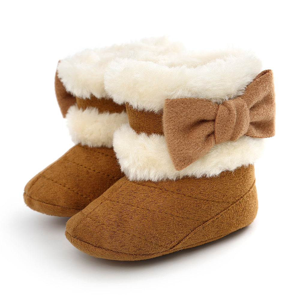 CUTE BABY BOW WARM BOOTIES