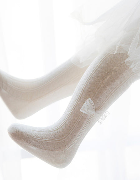 Lace Bow Popsocks / Panty hose / Tights