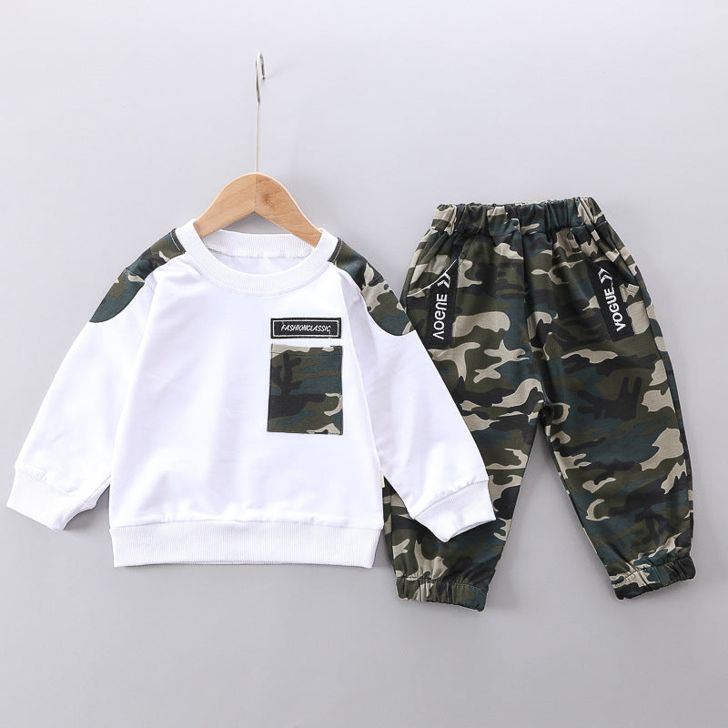 Camo Print Inspired Sweatshirt and Pants Set