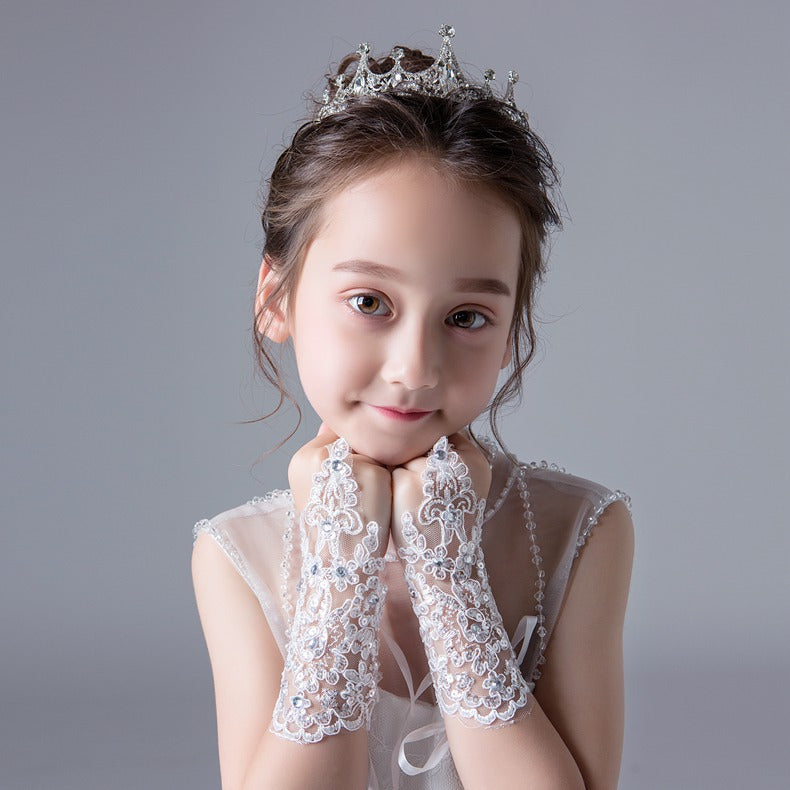 PRINCESS EMBROIDERED GLOVES