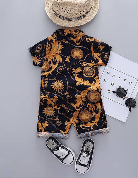 Boys Boohoo Inspired Shirt and Shorts set - Treasure Chains