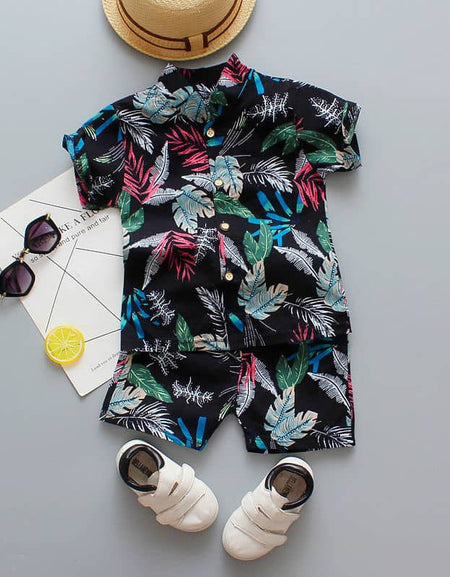 Boys Boohoo Inspired Shirt and Shorts set - Blatter Print