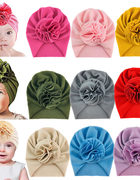Cute Ruffle Ball Turban / Cap