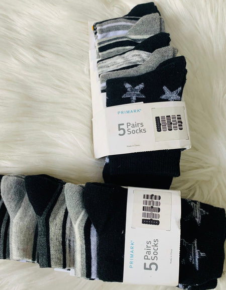 Primark 5Pairs Socks for Boys (2-6years)