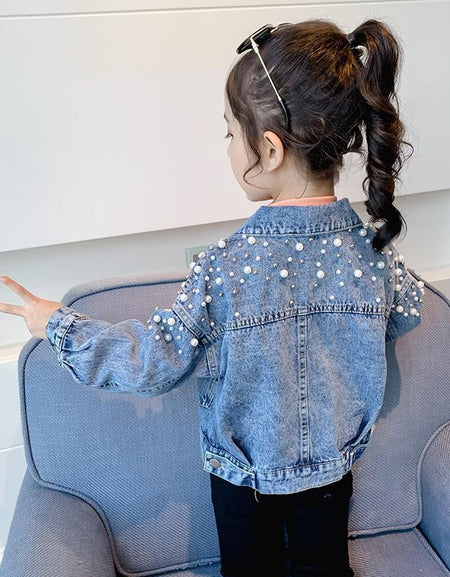 Pearled / Beaded Denim Jacket