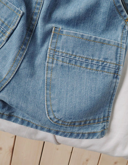 Funky Short Denim Dungarees - Unisex