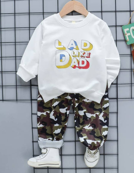 LAD LIKE DAD 2PIECE CAMO SET