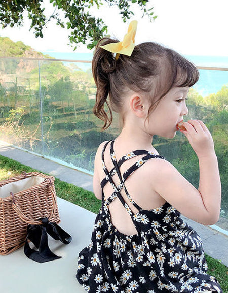 Floral Double Cross Back Dress