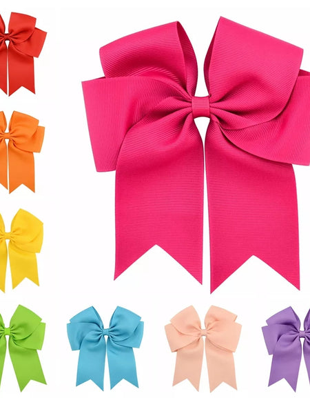 BIG TAILED BOW HAIR CLIPS