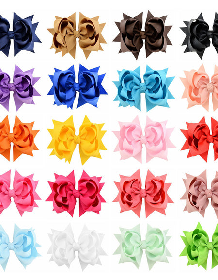 LARGE KNOTTED BOW HAIR CLIPS