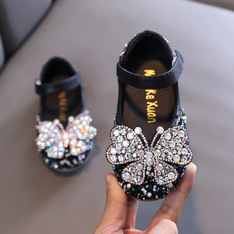STUDDED BUTTERFLY PRINCESS SHOES