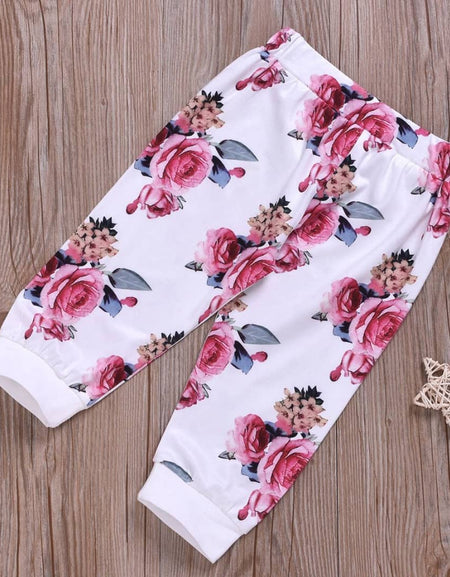 HELLO FLORAL HOODIE 2PIECE SET