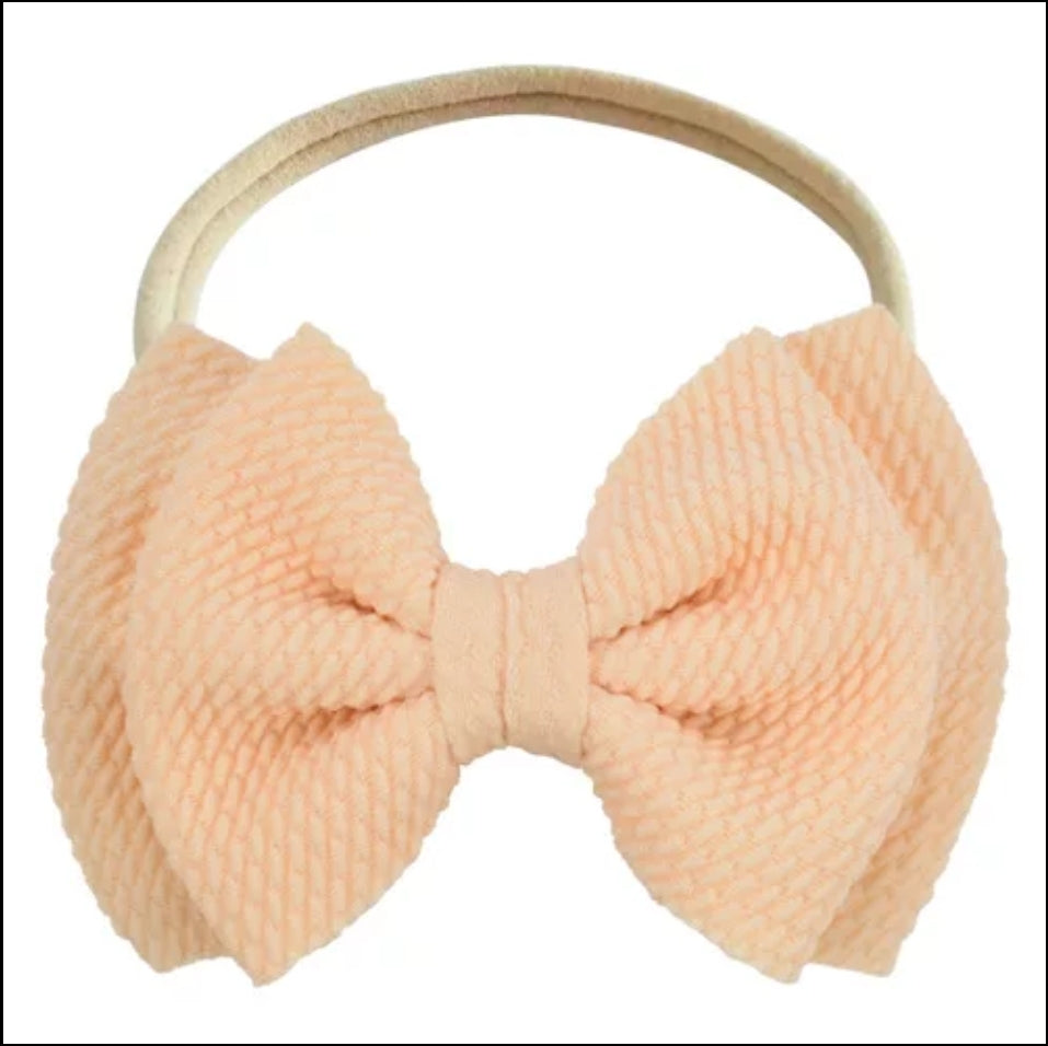 Big double bow headband