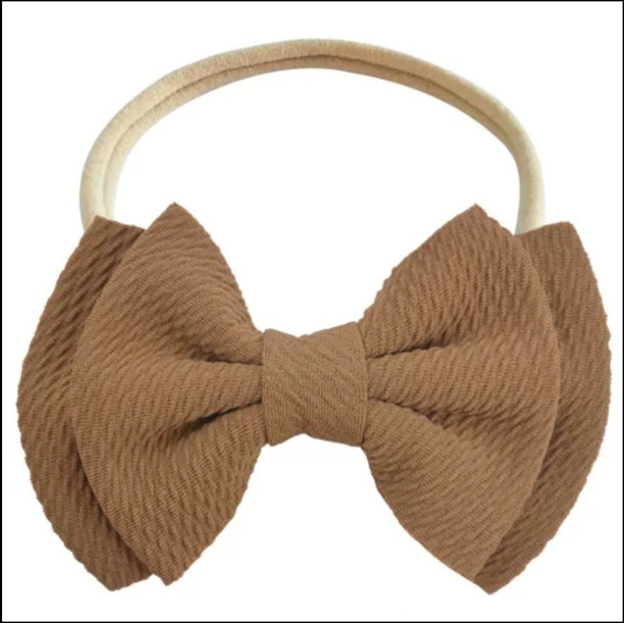 Big double bow headband