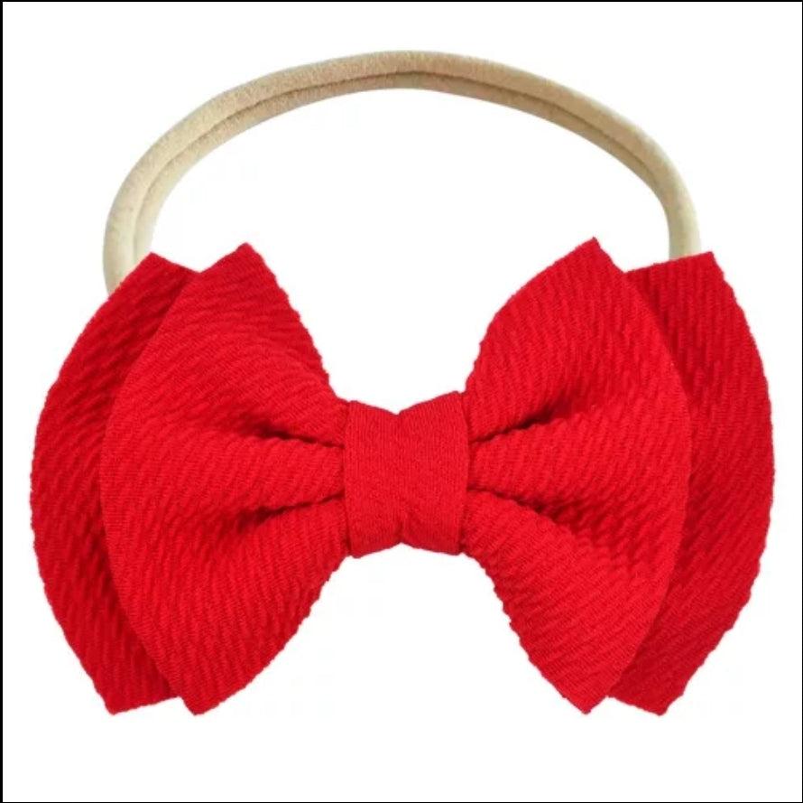 Big double bow headband