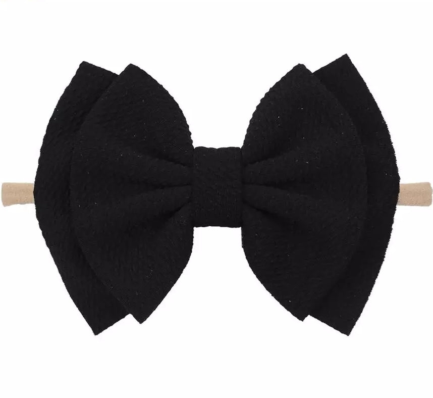 Big double bow headband