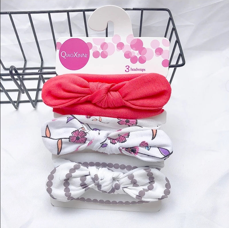 3in1 Cotton Bow Headbands