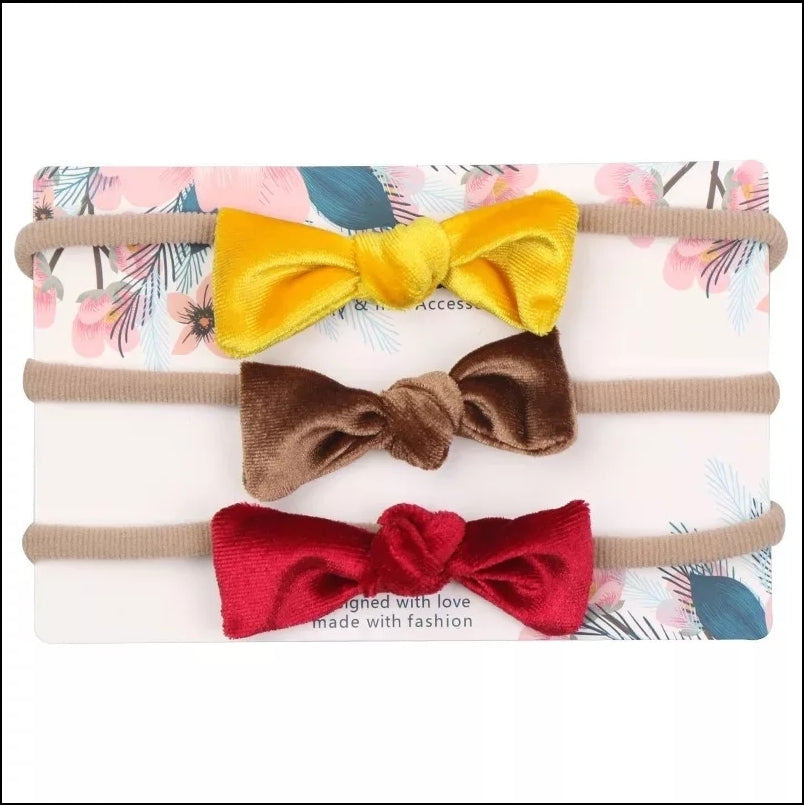 3 Pieces set cute bow headbands