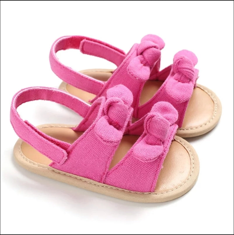 Double Bow Baby Sandals