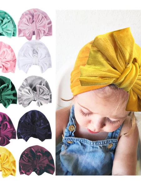 Velvet Bow Turbans