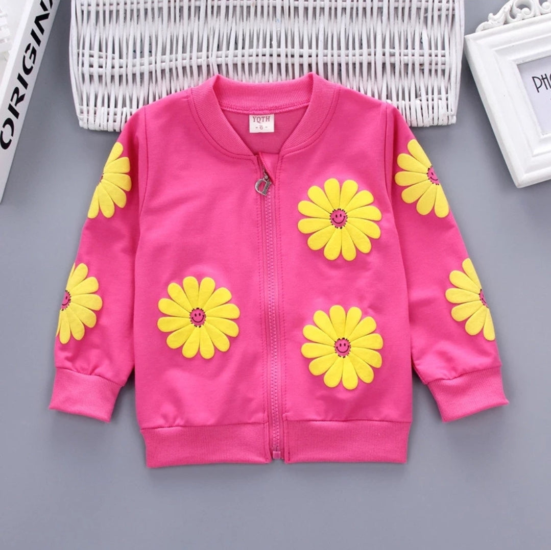 3pieces Sunflower Track suit set