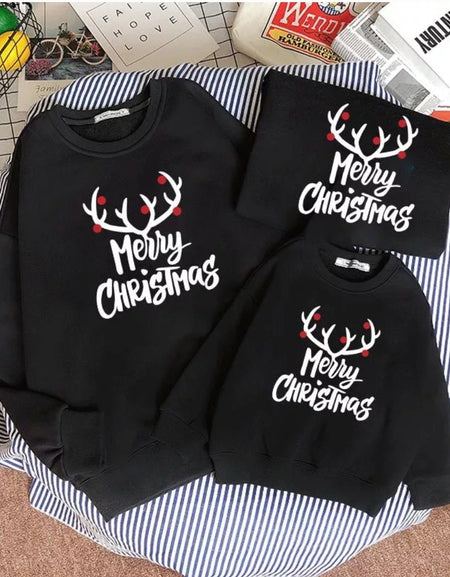 Merry Christmas Cool Black Sweatshirt
