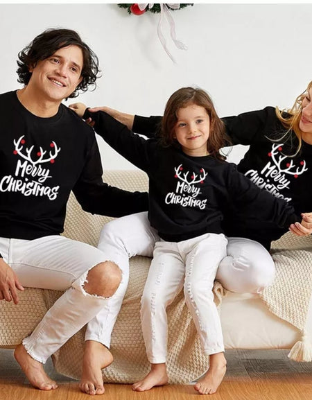 Merry Christmas Cool Black Sweatshirt